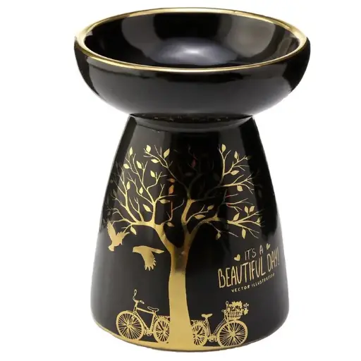 BRÛLEUR ARBRE DE VIE NOIR DORE