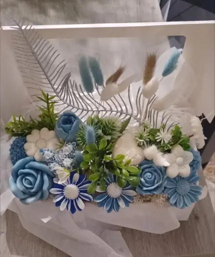 Coffret bougie floral xl