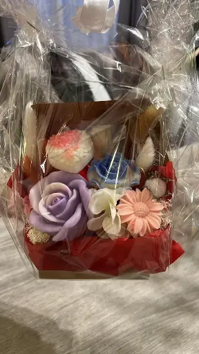 coffret bougie floral
